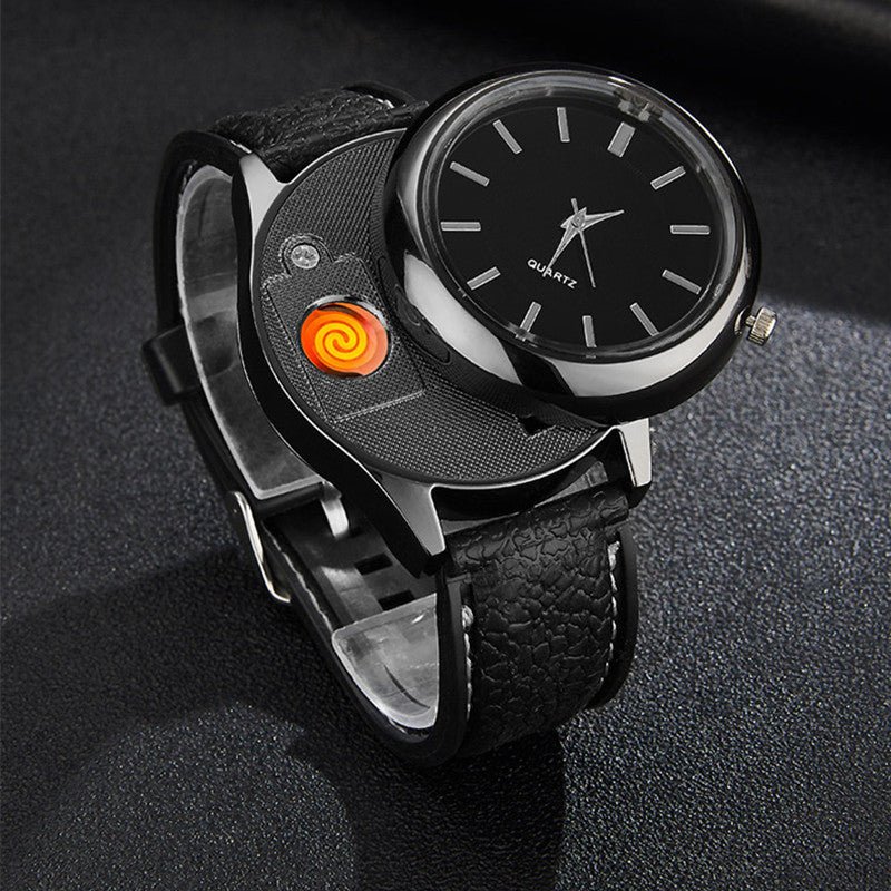 New Military USB Lighter Watch Men's